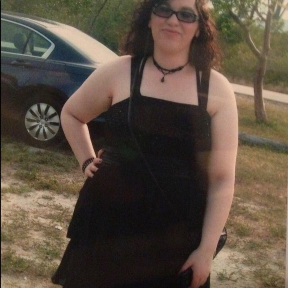 Black two piece dress